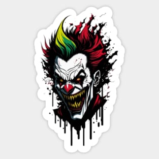 Grim Carnival - The Evil Clown's Grin Sticker